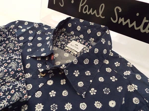 PAUL SMITH Mens Shirt 🌍 Size M (CHEST 38") 🌎 RRP £95+📮 DRAWN FLORAL PRINT - Picture 1 of 8