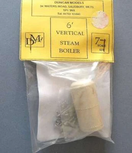 Duncan Resin & White Metal 7mm O / O-16.5 Gauge Kit - 6' Vertical Steam Boiler - Picture 1 of 1