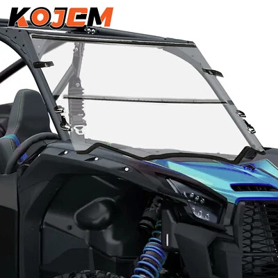 Parabrisas plegable transparente para Kawasaki Teryx / Teryx4 800 4x4 2016-2023 Foto 1 de 4