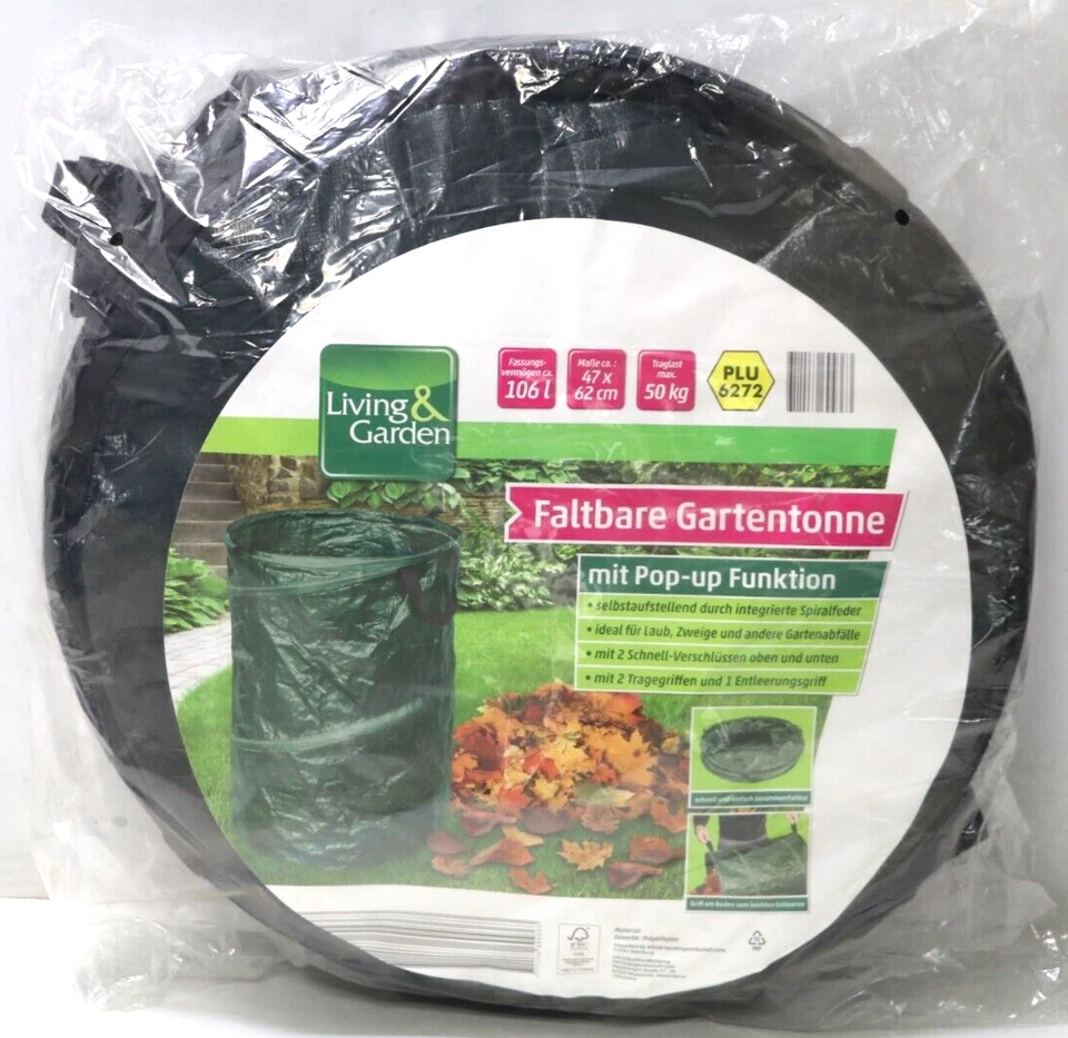 Gartenabfallsack Gartensack Laubsack Pop up Gartensack Velleman 106 L, max. 50kg - Bild 1 von 1