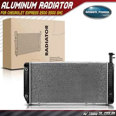 Radiador de aluminio con enfriador de aceite para Chevrolet Express 2500 3500 4500 GMC Savana Foto 1 de 4