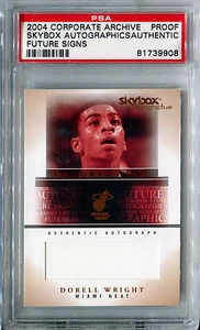 2004-05 SkyBox Autographics DORELL WRIGHT RC Future Signs One of a Kind? PSA - Picture 1 of 2