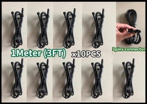 JHB Parts 10PCS【3pins】3FT CHASING Extensions for CHASING Flow Wheel Strips Light - Picture 1 of 2