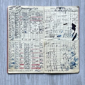 1948 PERSONALS Annual TIME RECORDING BOOK for RAILWAY EMPLOYEES Loaded w History - Picture 1 of 10