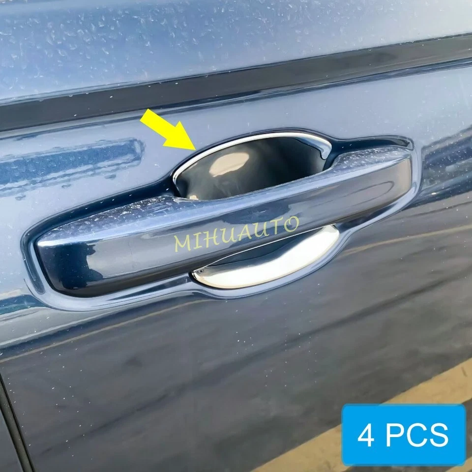 Manija de puerta exterior de coche cromado brillante tazones moldura para Honda CR-V 2023-2024 Foto 1 de 4