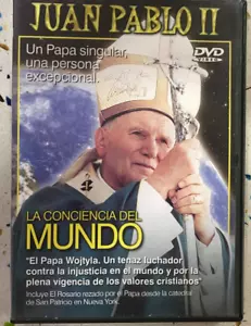 JUAN PABLO II DVD PRECINTADO LA CONCIENCIA DEL MUNDO EL PAPA WOJTYLA ROSARIO - Imagen 1 de 2