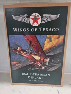 Ertl Wings Of Texaco 1931 Stearman Biplane Airplane Coin Bank #3 - Nuovo con scatola - Foto 1 di 6