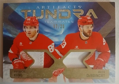 2025 UD ARTIFACTS PATRICK KANE DEBRINCAT TUNDRA TEAMMATES GAME-USED PATCHES /25 - Image 1 of 2