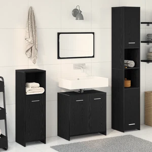 Set de Muebles de Baño 4x Aglomerado Roble Sonoma Aseo Multicolor vidaXL - Imagen 1 de 91