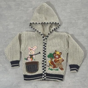 Vtg Kids Clothes Disney Splash Mountain Cardigan Full Zip Park Br’er Rabbit Fox - Picture 1 of 21
