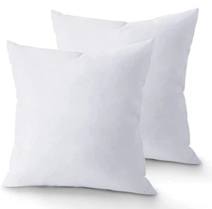 18 x 18 Throw Pillow Insert - Pack of 2 White, Down Alternative Pillow Insert... - Picture 1 of 9