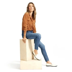 Everlane Medium Wash Skinny Jeans 25 Streetwear Minimalist Relaxed Comfy Casual - Picture 1 of 8