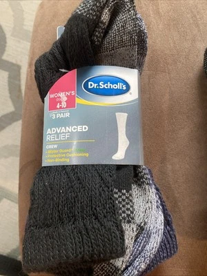Носки короткие женские Dr. Scholl's Advanced Relief защита от блистеров упаковка 3 шт., темно-синие, 4-10 - Изображение 1 из 3