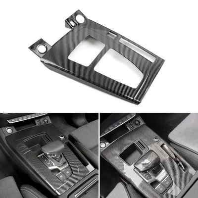 Cubierta del panel de cambio de marchas para Audi Q5 Q5L año fiscal 2018-2020 interior fibra de carbono ABS Foto 1 de 4