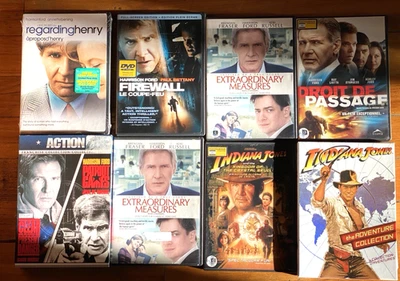 HARRISON FORD movies Lot of 10 DVD collection bundle Indiana Jones Patriot Games - Image 1 of 4
