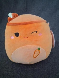 8" Squishmallows Caroleena the Carrot Juice, Orange, Plush, New With Tags EASTER - Picture 1 of 6