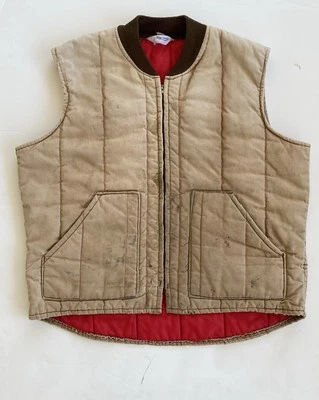 Chaleco de Colección Años 70 Key Imperial Cremallera Completa Lona Aislado Ropa de Trabajo para Hombres Talla XL Foto 1 de 4