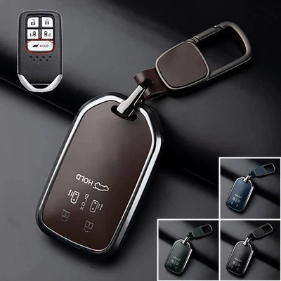 Funda Carcasa Llavero Coche Aleación Zinc Cuero Para Honda CR-V Pilot Civic HR-V Accord Foto 1 de 4