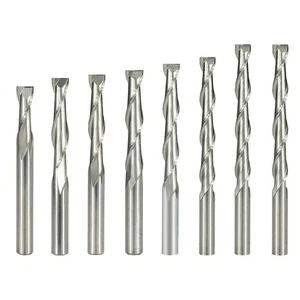 Bois Sculpture Plat Fin Moulin Fraise Outil Travail Du Bois 6mm Tige de Carbure - Picture 1 of 41
