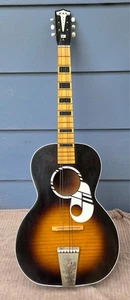 Vtg 60s Kay K-1160 "Music Note" Parlor Guitar - HIGH ACTION/Slide Project AS-IS - Picture 1 of 23