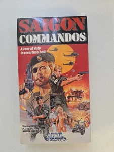 Saigon Commandos [ VHS 1988 ]  Starring Richard Young NOT TESTED - Picture 1 of 11