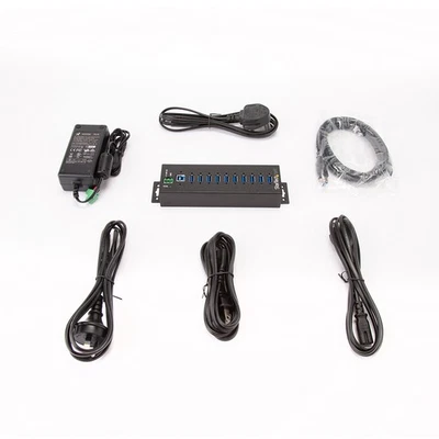 StarTech 10-Port USB 3.0 Hub with Power Adapter - SKU#1971742 - Image 1 of 4