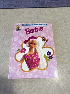 Vintage Barbie Giant Color Activity Book 1998 New Unused - Image 1 of 4