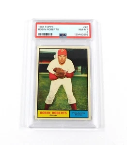 1961 Topps Baseball Robin Roberts #20 Phillies PSA 8 DF036558 - Bild 1 von 6