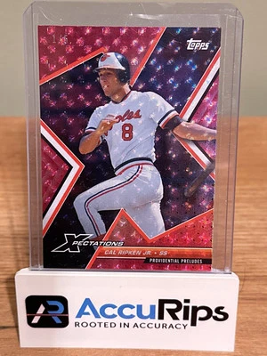 2023 Topps Xpectations Cal Ripken Jr. Base Set Plasma Pink Foil /5 #67 - Image 1 of 2