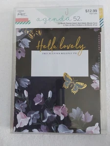 Agenda 52 12-Month Planner Insert, Non-Dated, Moody Floral - Picture 1 of 2