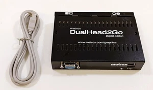 Matrox Dual Head 2Go Externes Grafikmodul D2G-A2D-IF - mit USB-Netzkabel - Bild 1 von 5