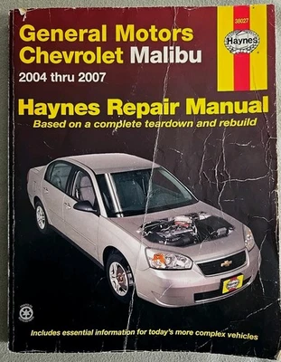 Manual de reparación de automóviles Haynes, Chevrolet Malibu 2004-2007 Foto 1 de 4