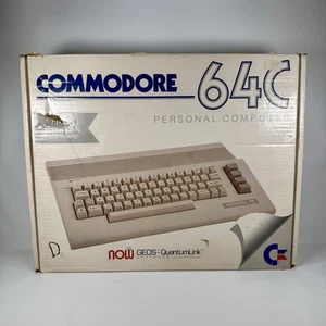 Commodore 64C Vintage Computer in Box passende Seriennummern GEOS QuantumLink - Bild 1 von 24