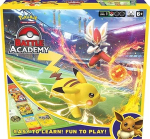 Juego de cartas coleccionables Battle Academy (Cinderace V, Pikachu V y Eevee V) - Imagen 1 de 5