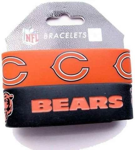 Chicago Bears 2-pc Bracelets    Bold Graphics Cover