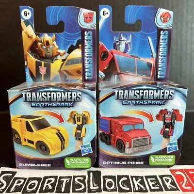 Transformers EarthSpark BUMBLEBEE & OPTIMUS PRIME Figure FAST SHIP NEW - IN HAND - Image 1 of 4