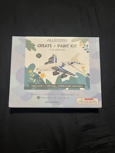 NEW Allessimo 3D Paint Puzzle Creat (Civil Airplane) Model Paint Kit - Picture 1 of 2
