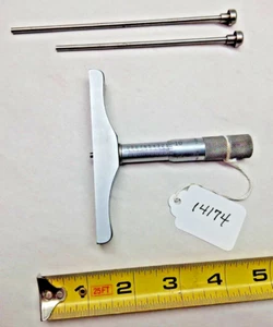 Brown & Sharpe No. 608, 0 - 3" Machinist / Toolmaker Depth Micrometer .001", USA - Picture 1 of 4