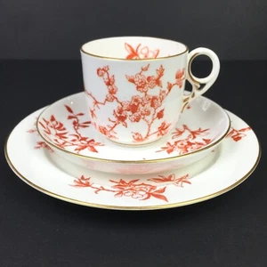 Vintage ROYAL CROWN DERBY Hawthorn Pattern 3-Piece Cup, Saucer, Dessert Plate - Picture 1 of 14