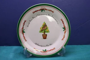 Festive Collection Godinger 12 Day Christmas ONE Replacement Dessert Plate Day 1 - Picture 1 of 4