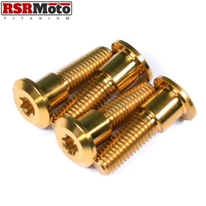 Triumph Daytona Trident 660 Titanium Rear Disc Rotor Bolts, Gold, All Models - Picture 1 of 3