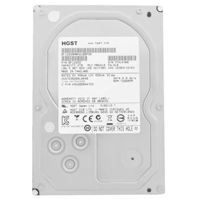 Festplatte Hitachi/HGST 2Tb HUA723020ALA640 64Mb Cache 7200Rpm SATA III 3.5”Zoll - Bild 1 von 4