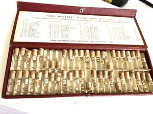 Bestfit Box of Gold-Filled Crowns for Swiss and American Watches. No 801 - Bild 1 von 10
