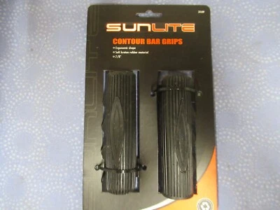 Sunlite черный велосипед контур бар ручки 4-1/2 "длиной подходит 7/8" руль - новый - Изображение 1 из 4