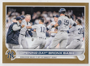 2022 TOPPS UPDATE OPENING DAY BRONX BASH AARON JUDGE DONALDSON /2022 YANKEES