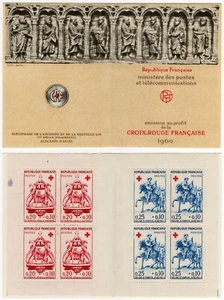FRANCIA - Croce rossa - Libretto di 8 francobolli - 1960 - Foto 1 di 3