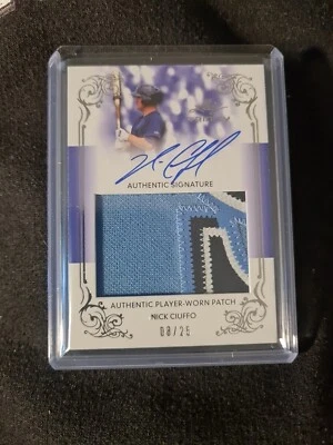 2013 LEAF TRINITY NICK CIUFFO RC AUTO PATCH /25 AUTHENTIC SIGNATURE #DTP-NC1 - Image 1 of 2