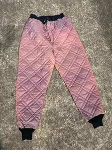 Vintage 50s 60s Thermal Long John Cold Weather Hunting Snow Winter Pants Quilted - Picture 1 of 7