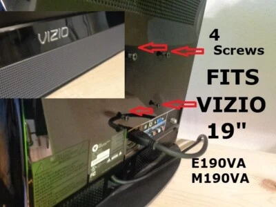 BACK SIDE MOUNT SCREWS FITS VIZIO 19" E190VA M190VA (4 SCREWS TOTAL) NEW! — 第 1/2 张图片