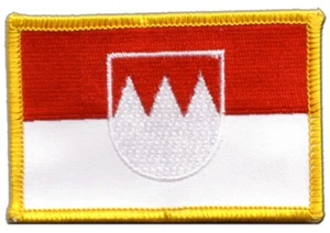 Deutschland Franken Aufnäher Flaggen Fahnen Patch Aufbügler 8x6cm - Picture 1 of 1
